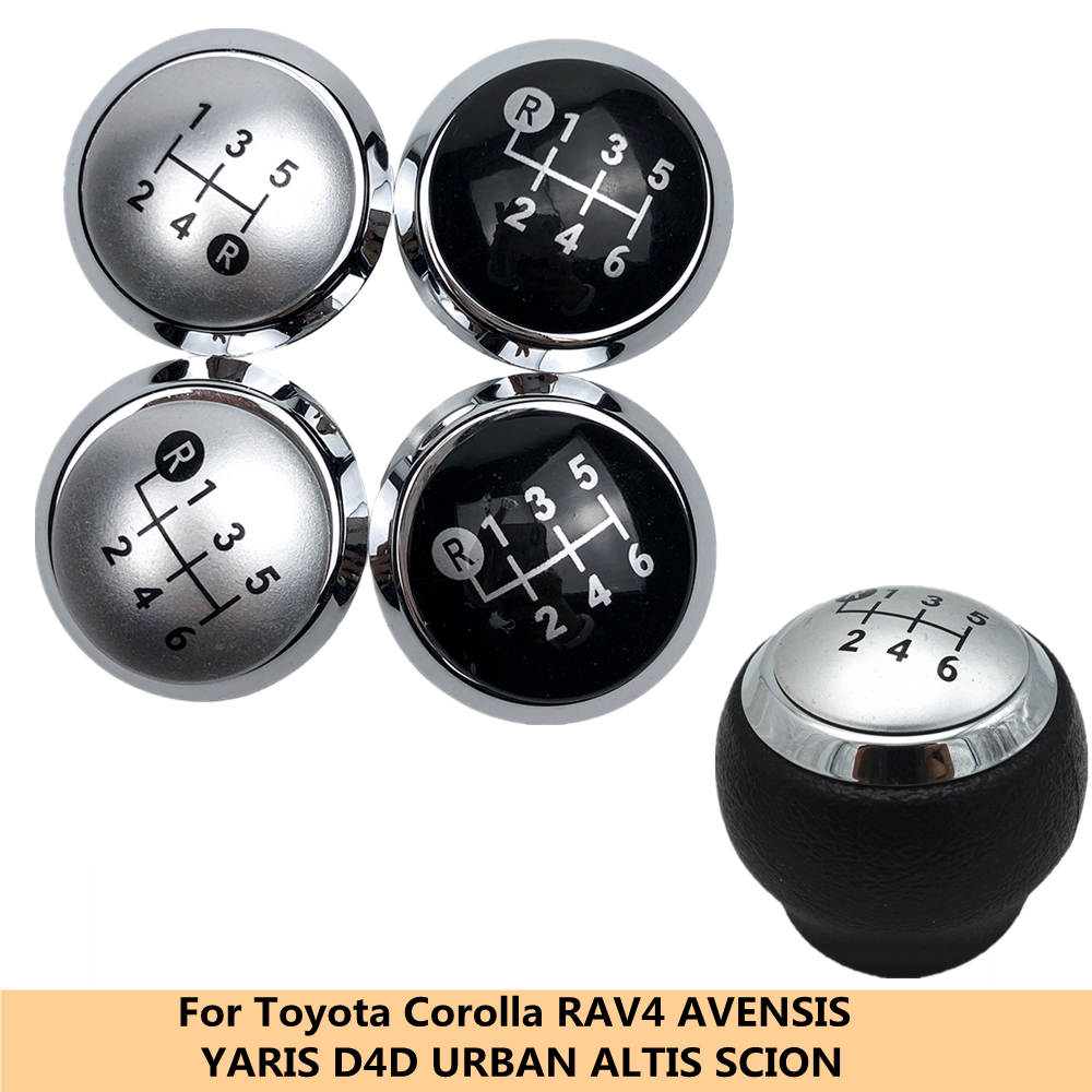For TOYOTA Corolla RAV4 AVENSIS YARIS D4D URBAN 2025 ALTIS SCION Gear Shift Knob Emblem Badge Cover new Lever Shifter Cap Black Sier