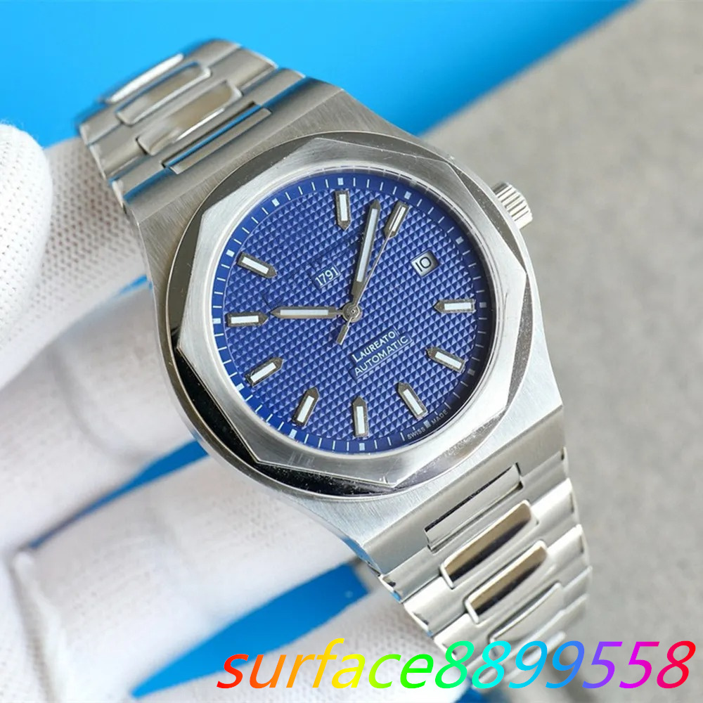 GP Laureato 81010-11-431-11A AAA+ 3A+ Quality Watches 42mm Men Watch Automatic Mechanical Miyota 8215 Movement Sapphire Glass Stainless Band With Gift Box watch 01
