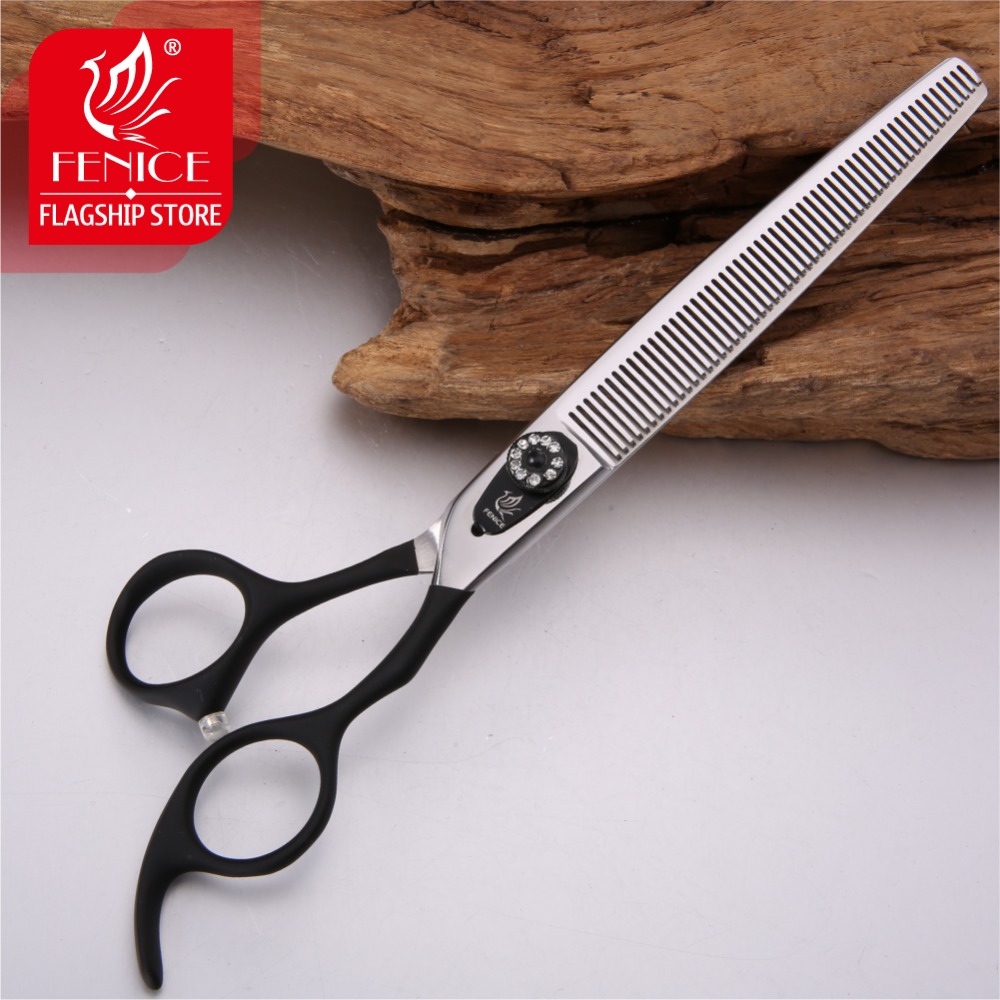 Fenice High Quality 7/7.5 inch dog grooming thinning scissors in dog shears makas tijeras thinning 35%