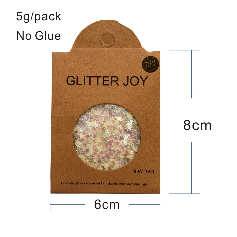 fada In Dark Glitters With Grow Heart And Star Shape Luminous Face Body Cosmetic PET Sequins For Party Carnival Make Up Decor