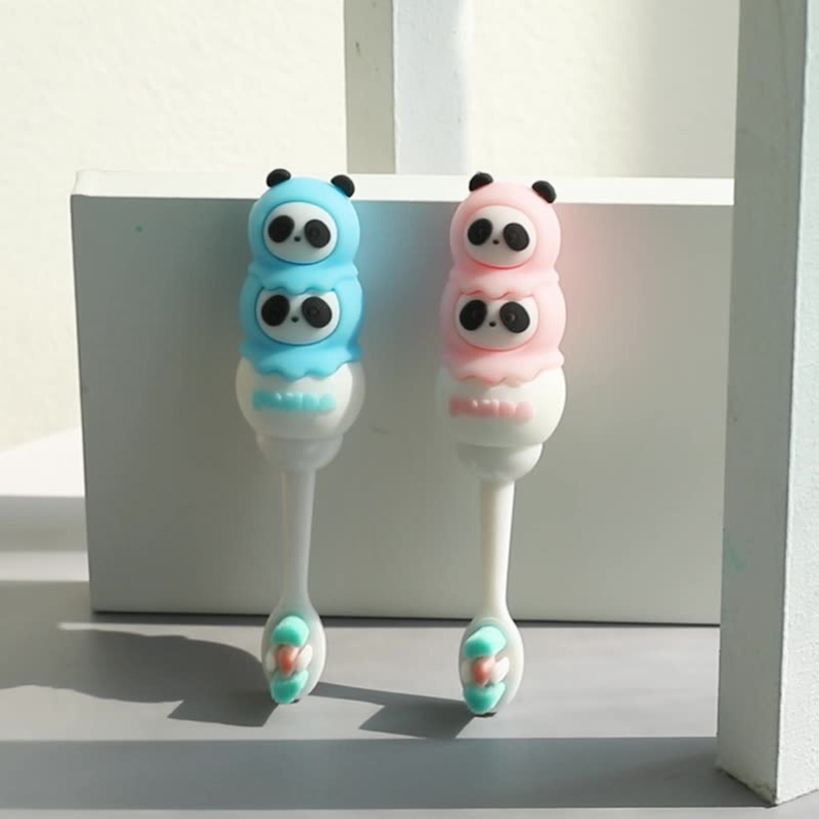 Children s Cute Soft Handle Panda Bristles Kids Animal Toothbrush Baby Silicone Electric Brush Teeth