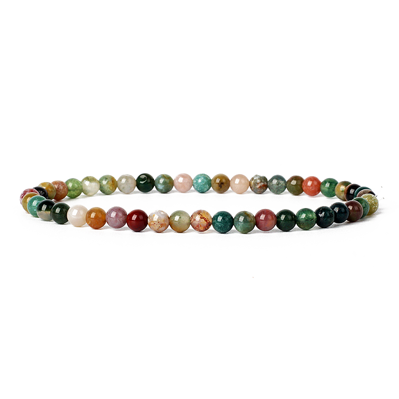 Natural Stone Bracelets Men 4mm 6mm Beads Elastic Bracelet Charm Chakra Healing Reiki Yoga Bracelets For Women Beads Jewelry New