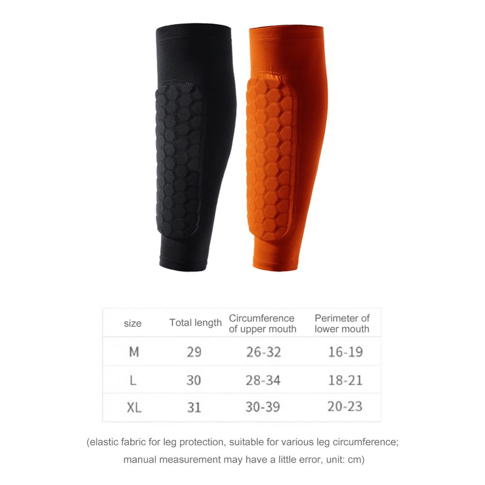 1pc Outdoor Sports Football Basketball Soccer Shin Guard Pads Honeycomb Running Leg Calf Protective Gear Sleeves