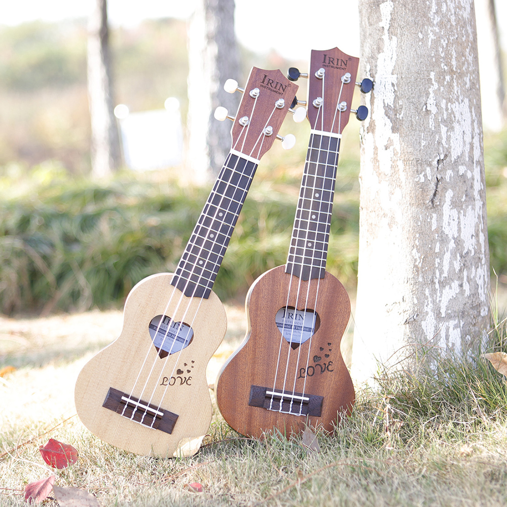 17 Inch Ukulele Spruce Wood Musical Instrument 2025 new 4 String Hawaiian Guitar With Storage Bag Adult Gifts Kids Educational Tools