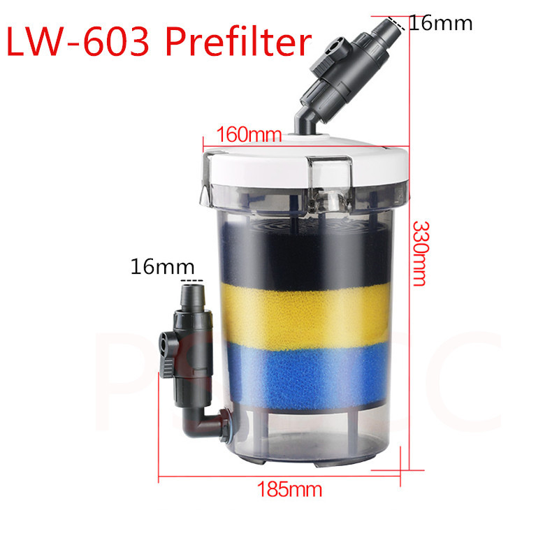 Atman Pre filter for aquarium fish tank external prefilter barrel QZ30 turtle jar external barrel filter pump