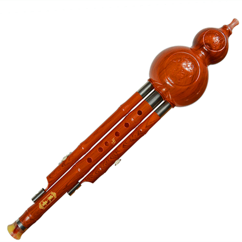 Bakelite Three Tone Hulusi Flute C/bB Key Gourd Flauta Crashproof Dampproof Calabash Flute Hulusi Folk Instruments Flutes Hulusi