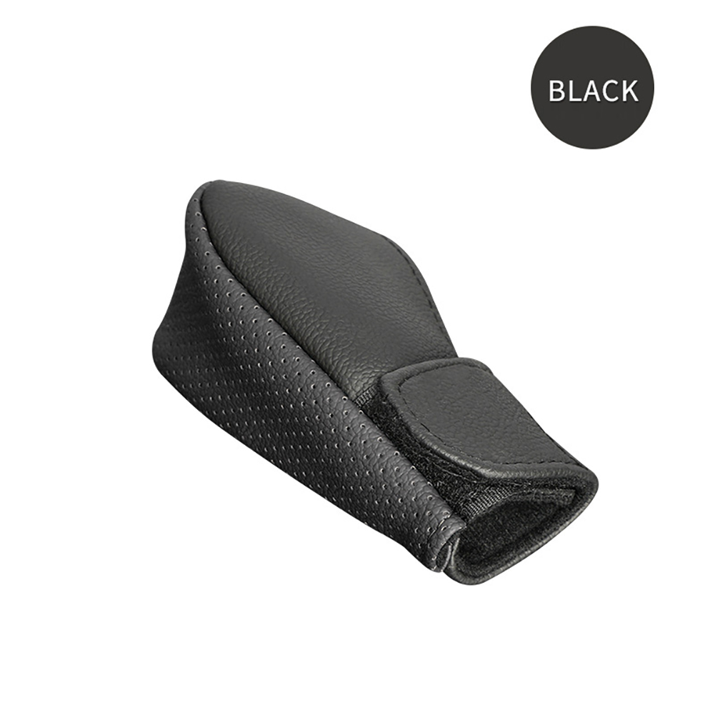 Car PU Leather Gear Shift Knob Cover Gear Shift Non-Slip Grip Handle Protective Covers Manual Speed Car Interior Accessories d257f