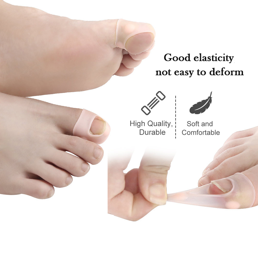 Pexmen 2/4/10Pcs Gel Ingrown Toenail Corrector Sleeves Big Toe Nail Healing Care Protectors Paronychia Treatment Pedicure Tool