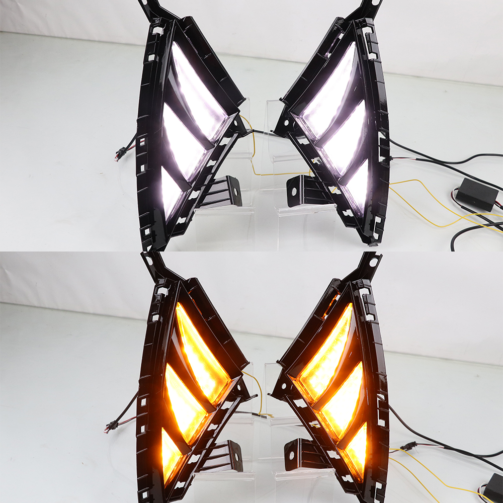 2PCS Auto LED DRL Daytime 2025 Running Light Fog Lamp Turn Signal Light Assembly for Hyundai Elantra 2020 new 2021 2022