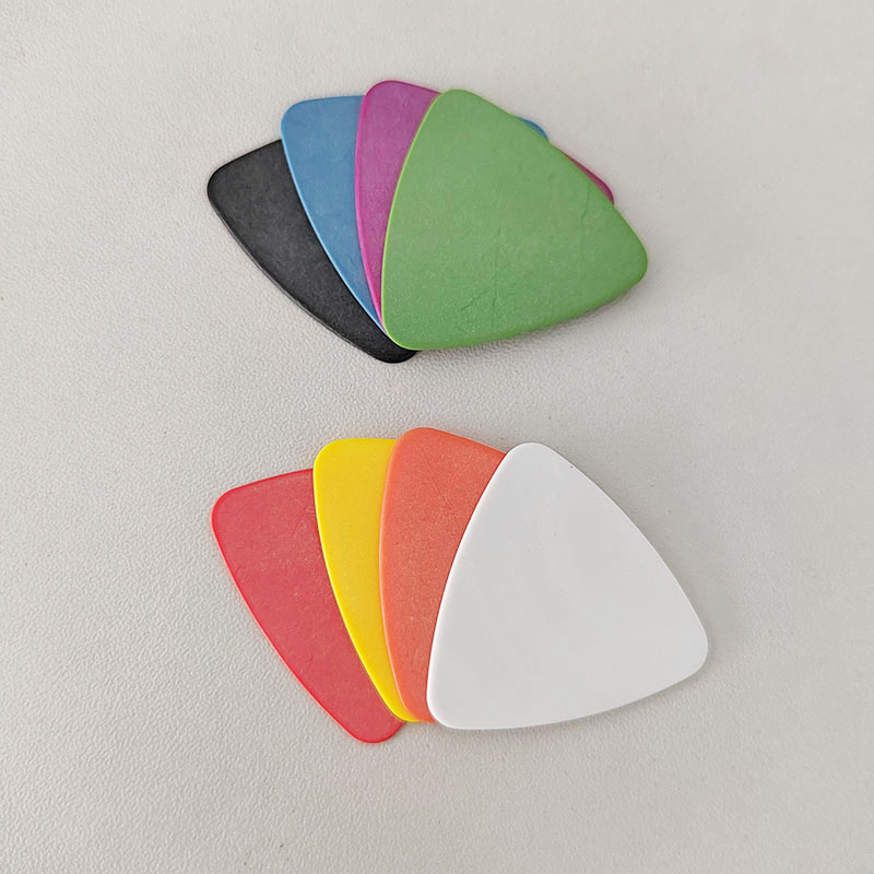 Delrin-Triangular Shape Guitar Picks, Durable Plectrum, Cloudy Face, 100Pcs