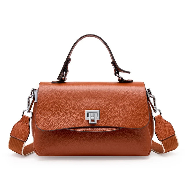 Genuine Leather Top-Handle For Women Stylish Envelope Bags Shoulder Handbag Female Small Crossbody Commuter Bag Zipper Style Check BagVoyage