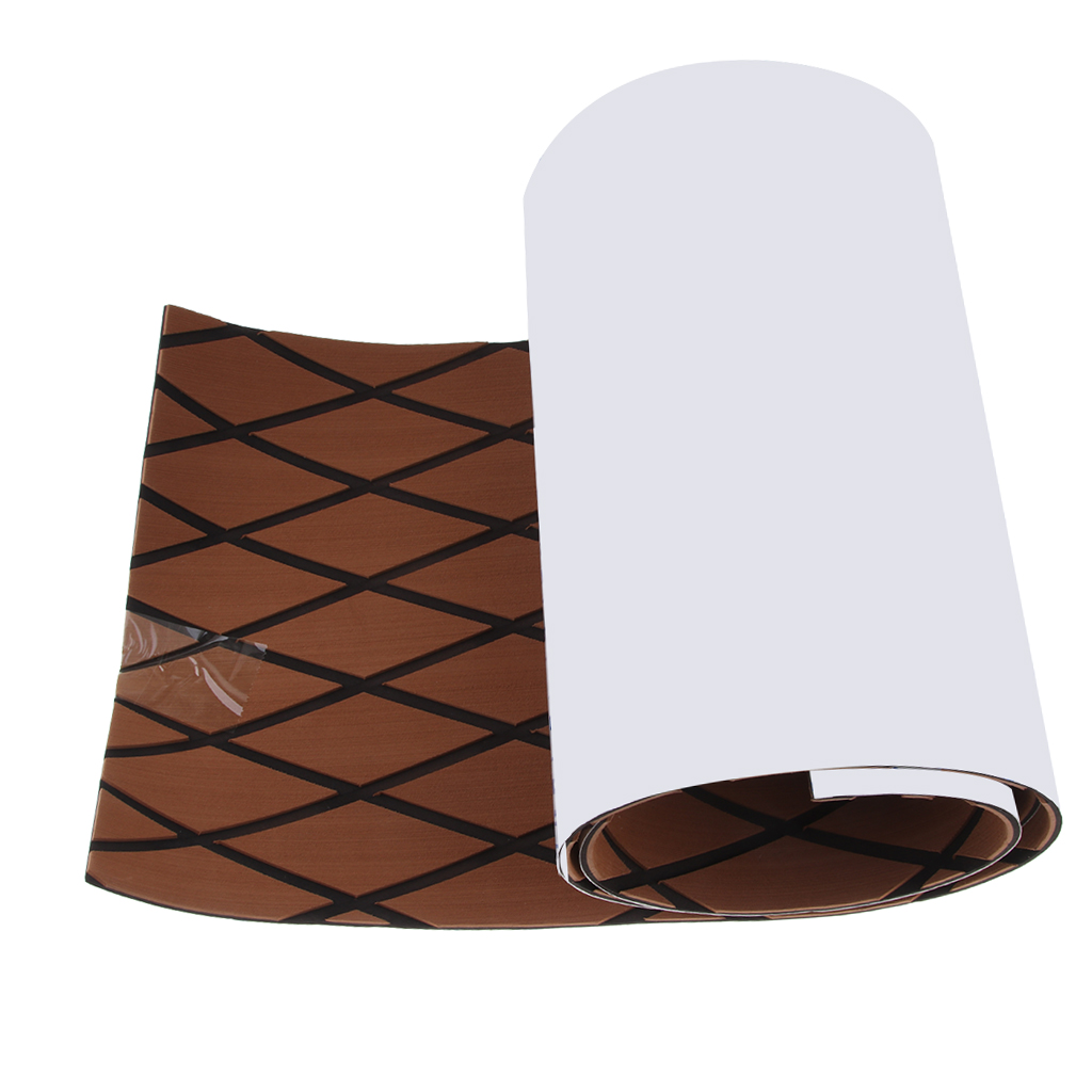 190cm Boat Flooring Mat EVA Faux Teak Decking Sheet Boat Deck Mat Decking Sheet Yacht Flooring Anti Skid Mat Self Adhesive Pad