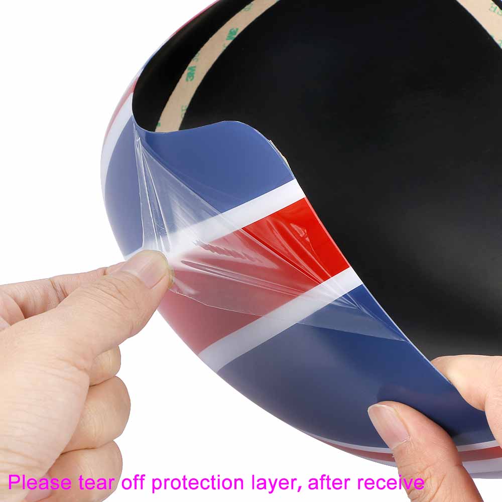 2Pcs Car Door Rear View Mirror Cover Case Stickers Housing For Mini Cooper S JCW Clubman R55 R56 R57 R60 R61 Countryman Paceman