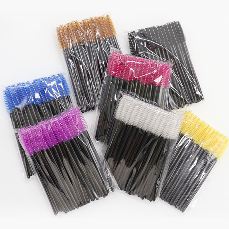 d Pack Disposable Eyelash Pcs Micro Brushes Mascara Wands Comb Spoolers Makeup Tool Kit