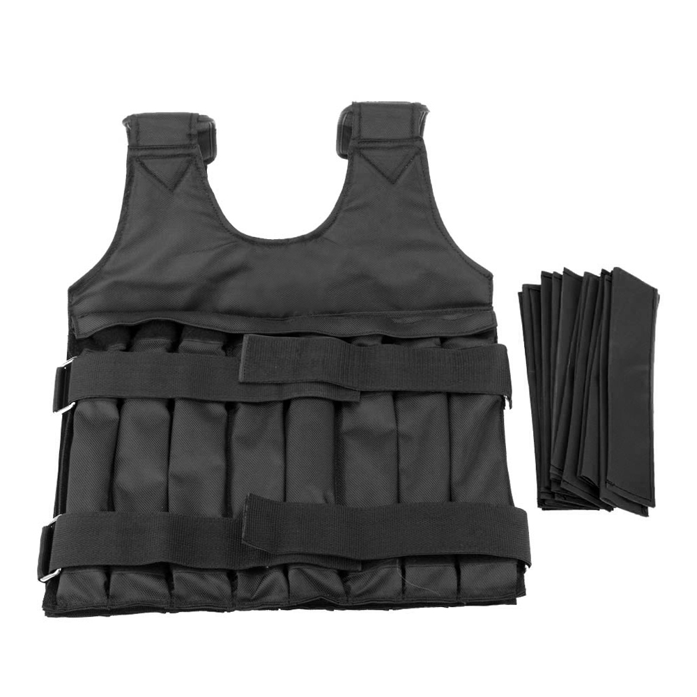 Max Loading 20kg Adjustable Weighted Vest Weight Jacket Exercise Boxing Training Waistcoat Invisible Weightloading Sand Clothing