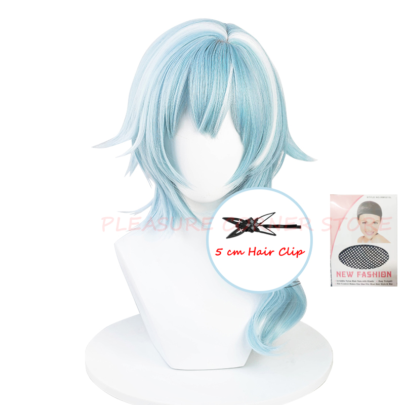 Genshin new Impact Eula Cosplay Wig 2025 Simulated Heat Resistant Synthetic Yarn Pre Styled Wigs Professional Role Playing wigs