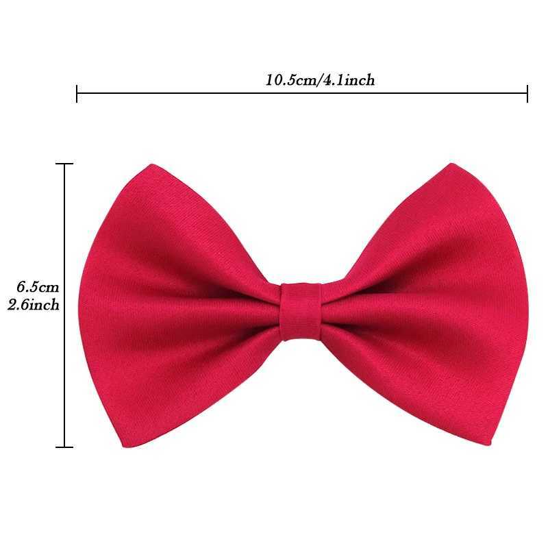 Black Neck Tiebow for Boys Girls Toddler Adjustable Solid Bow Tie Party Wedding Childrens Accories Not Afraid of CreasesX241109