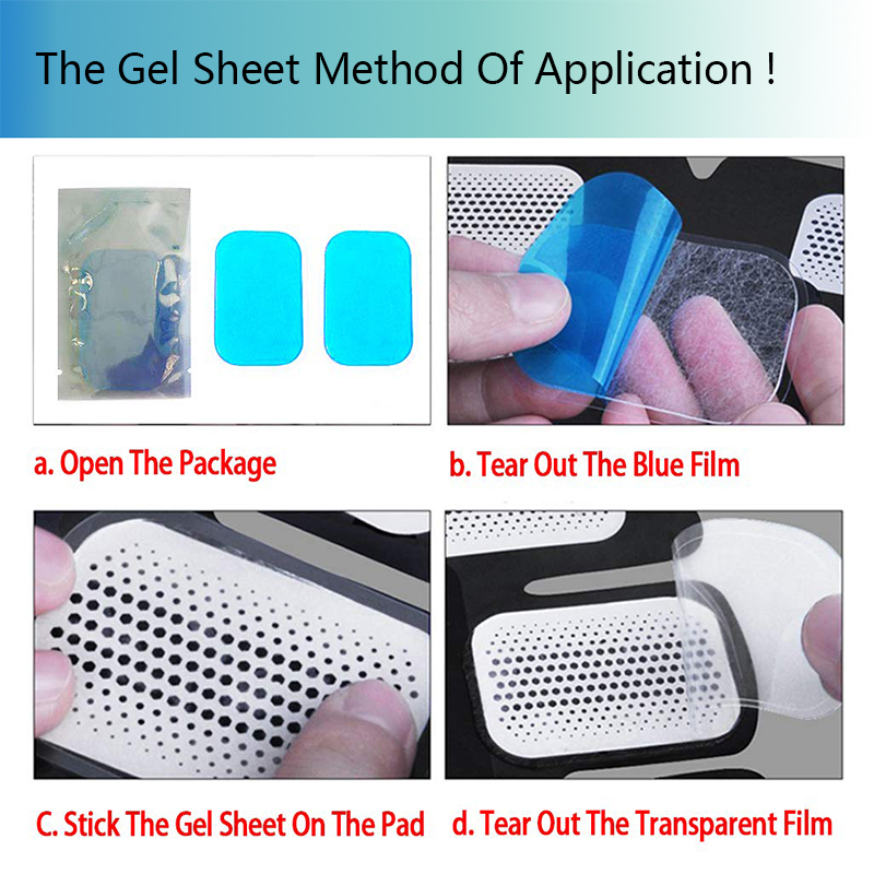 Gel Pads for EMS Abdominal ABS Trainer Weight Loss Hip Muscle Stimulator Exerciser Replacement Massager Gel Patch