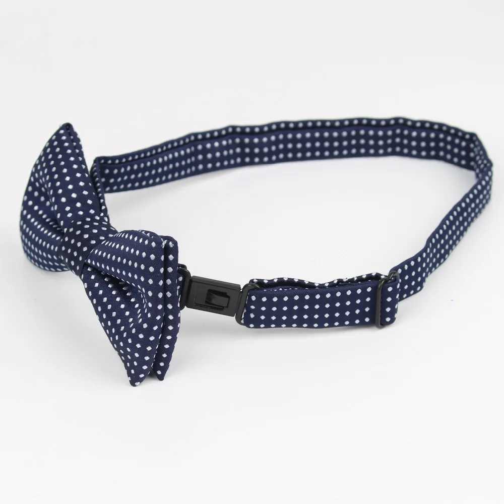 Children Fashion Formal Cotton Bow Tie Kid Classical Dot Bowties Colorful Butterfly Wedding Party Pet Bowtie Tuxedo Ties BoyX241109