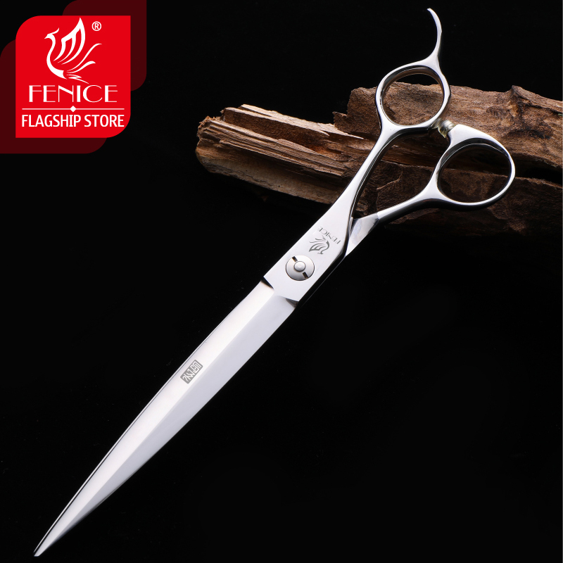 Fenice Pet Grooming Scissors 7.25 Inch Professional Japan 440C Dog Shears Hair Cutting Straight Scissors