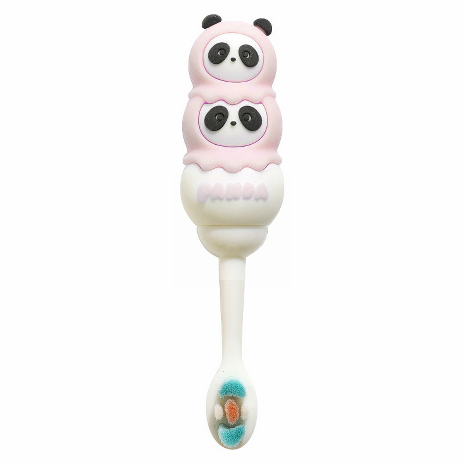 Children s Cute Soft Handle Panda Bristles Kids Animal Toothbrush Baby Silicone Electric Brush Teeth