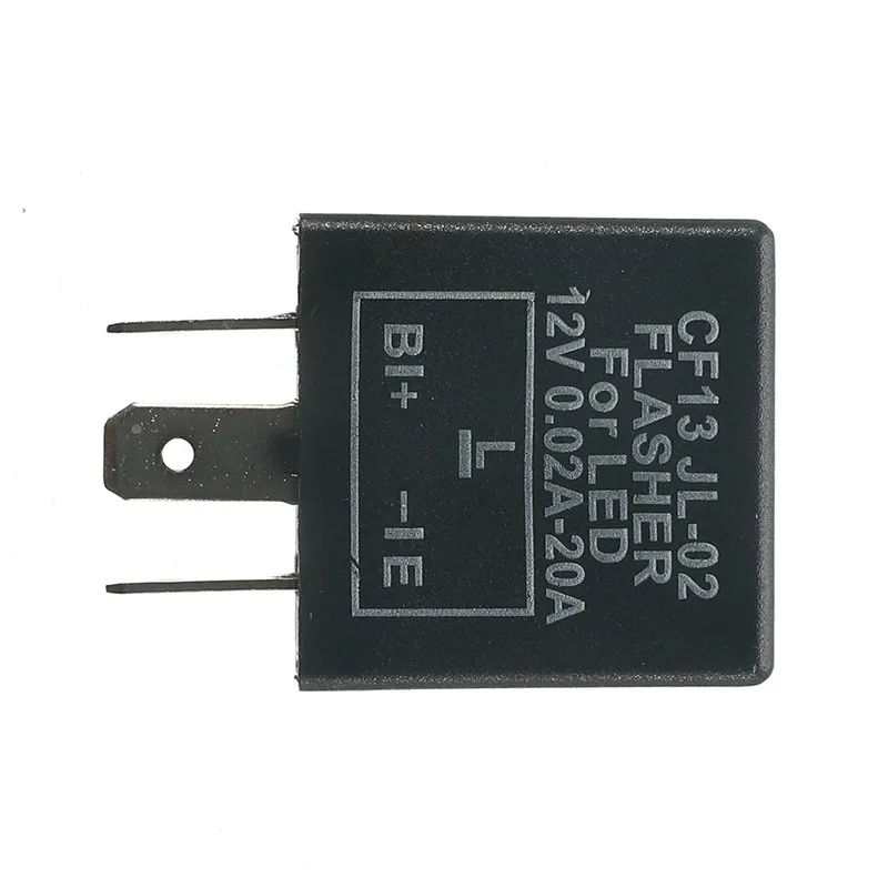 Universial 3 Pin CF13 CF14 JL-02 Electronic Car Flasher Relay to Fix LED Light Turn Signal Hyper Flash Blinking Light 12V DC