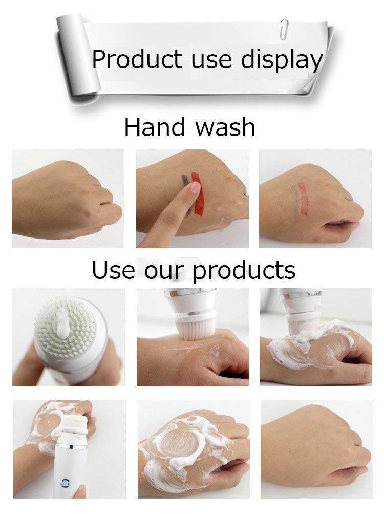 b Sell Hot IN Face Electric Brush Deep Pore Clear Wash hine Makeup Remove Facial Massager Cleansing