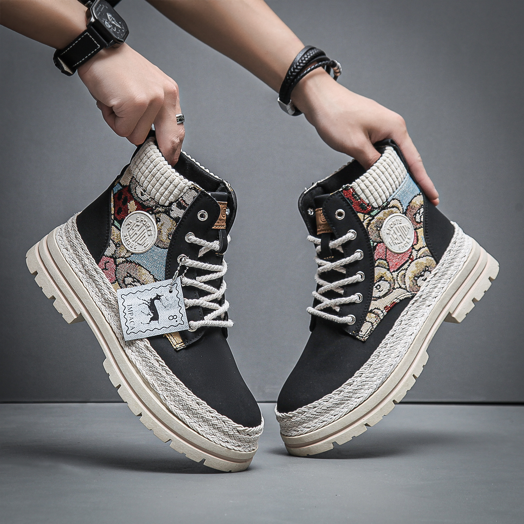 2025 Autumn Snow Boots New Men's Martin Boots Sports Shoes Outdoor Leisure Warm Men's Multi Functional Fashion Shoes