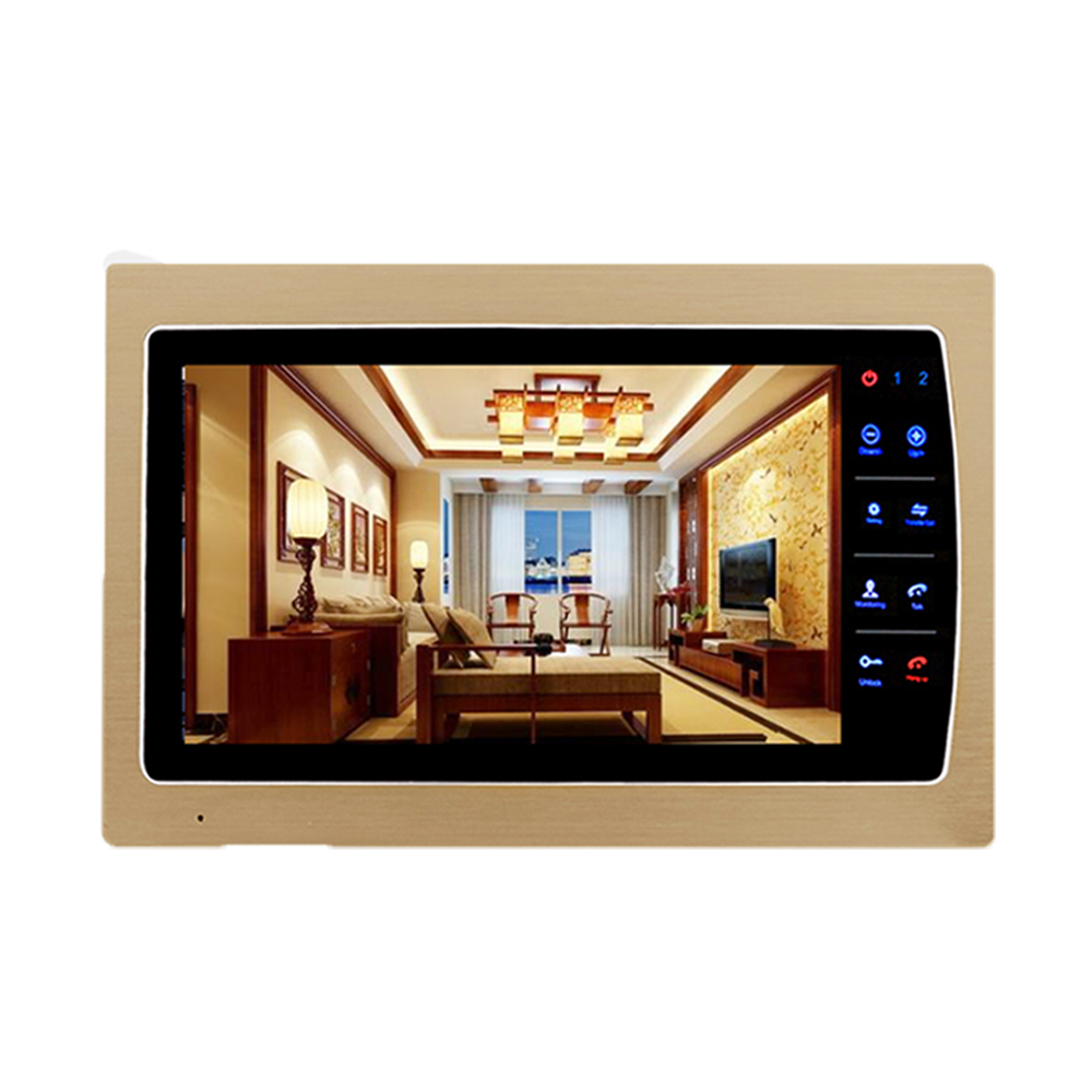 Dragonsview 7 Inch Video Door Phone with Doorbell Camera Video Intercom System Record HD for Villa and Apartment Night