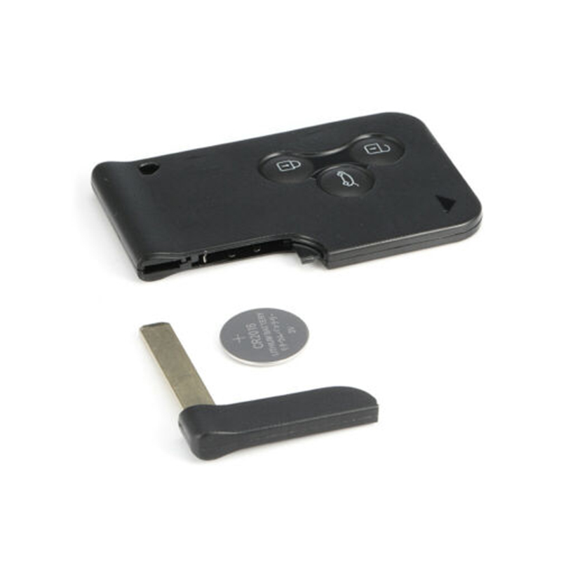 new Auto Black 433mhz Remote Car Key Fob Case 3 Buttons 2025 Smart Ke Card for Renault Megane II Scenic II 2003 2004 2005 2006 2007 2008