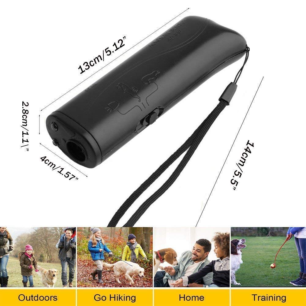 Strengthen Pet Dog Training equipment Ultrasound Repeller 3 in 1 Control Trainer Device Anti Barking Stop Bark Deterrents