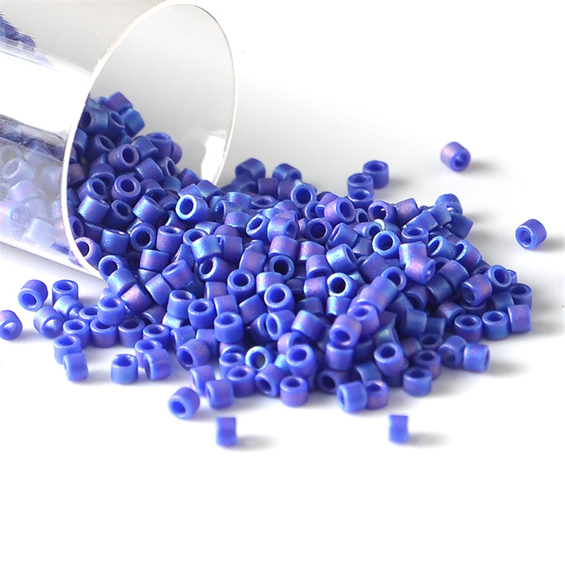 10g/Pipe 1.6mm Miyuki Beads Frosted Rainbow Japanese Delica Glass Bead For French Embroidery DIY Jewelry Making Accessories
