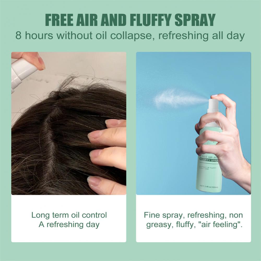 100ml Hair Spray Fast Fluffy Volumizing Super Large Capacity No Washing For Lazy People Magic Hair Styling Gel Dry Shampoo Mist