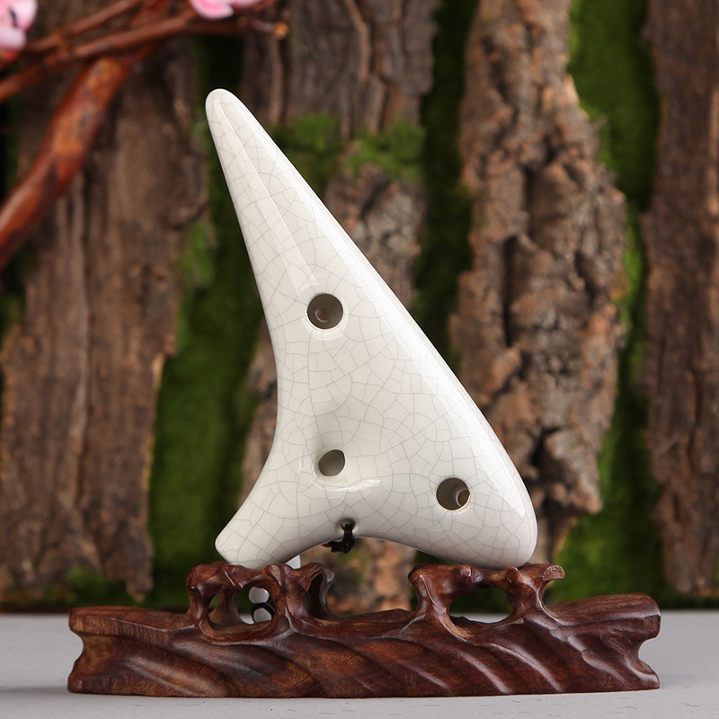 Flute Ocarina for School, 12 Holes, Treble, Alto, Key Cracking, Professional Playing, Folk Music Instrument, Fluta