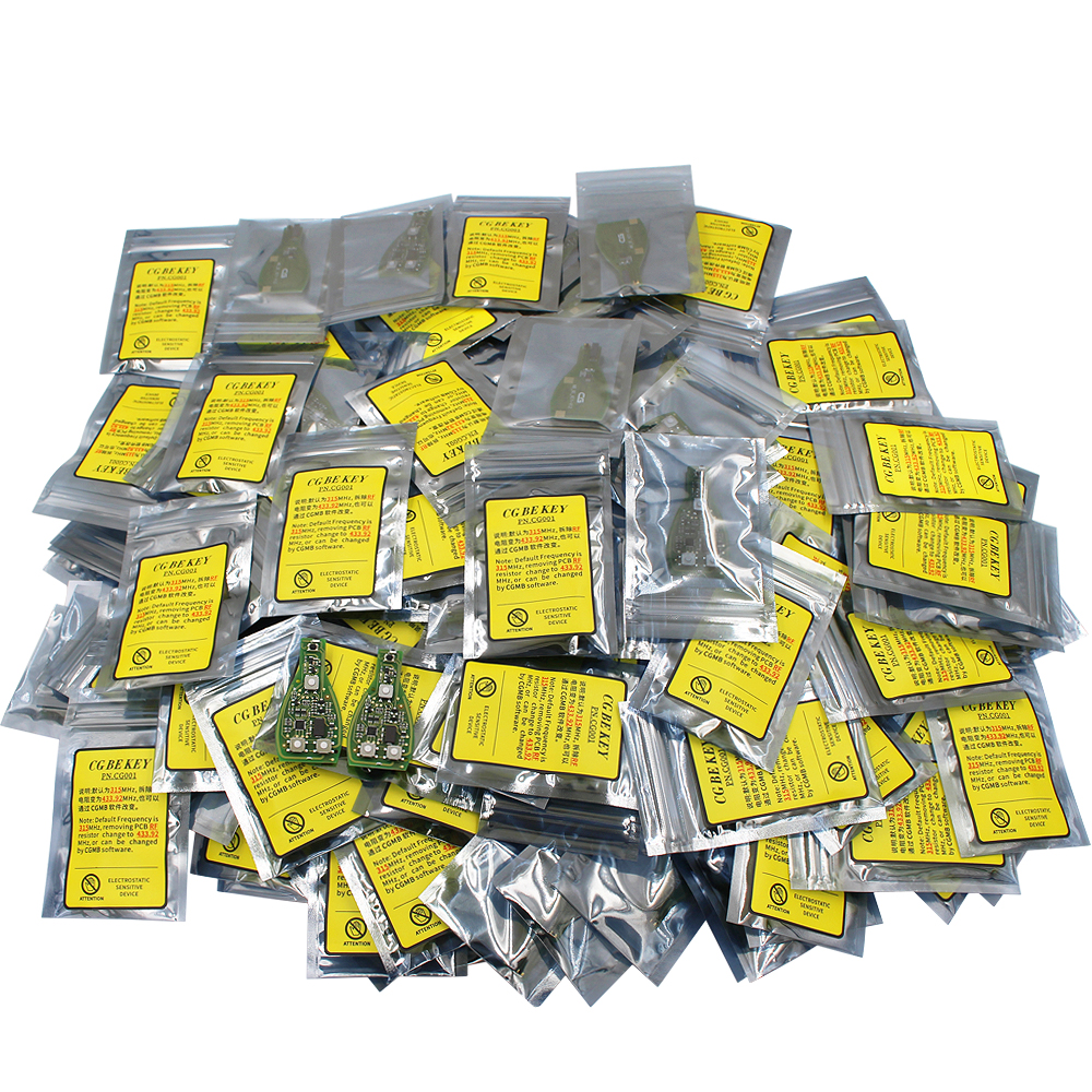 Original CGDI MB CG new 2025 BE Key 3 buttons 315MHZ/433Mhz Get 1 Free Token For CGMB For Benz