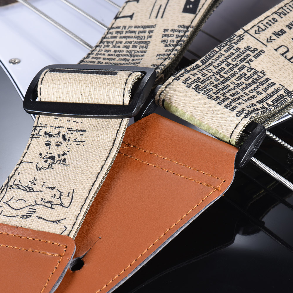 Personalized Guitar Strap Adjustable Guitar Shoulder Strap Oxford Cloth for Classical Electric Guitar Bass Guitar Accessories
