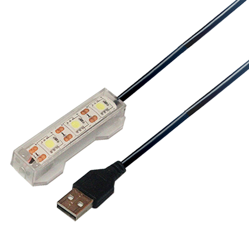 1Pc USB LED Fish Tank Light Plastic Small Aquarium Plants Light Desktop Lamp Aquarium Landscape Lamp Accessory