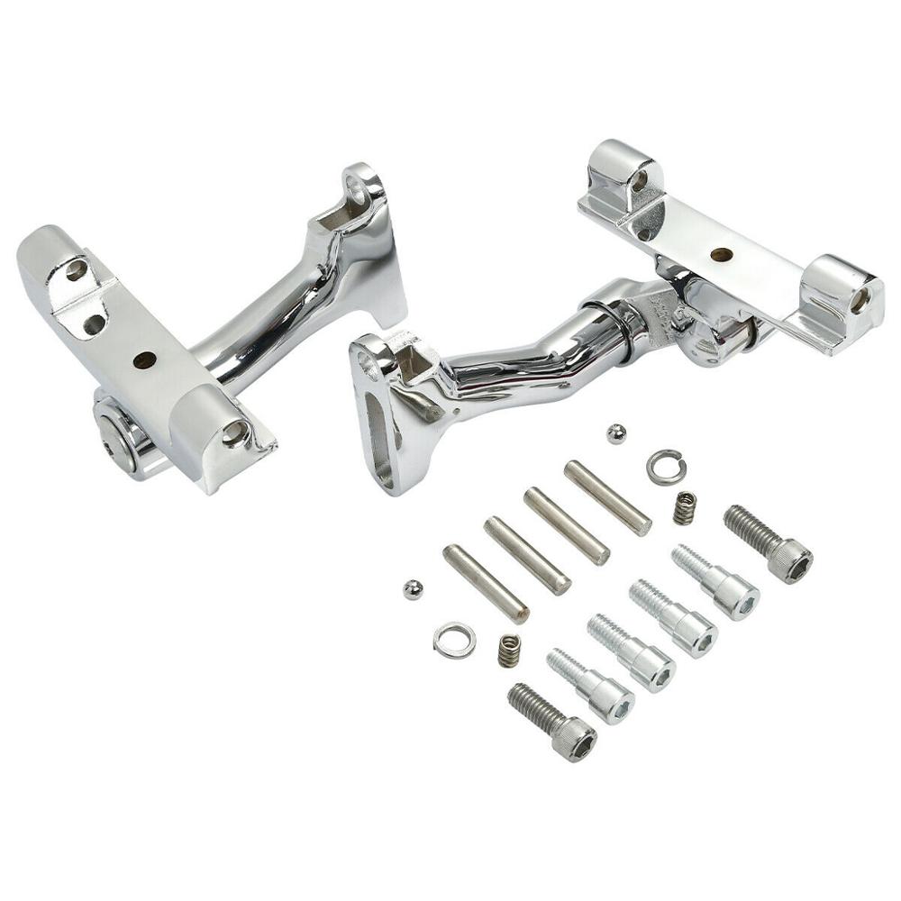 Motorcycle Adjustable Rear Passenger Footboard Mount Kit For Harley Touring 1993-2023 Street Glide Ultra Limited Road King FLTRX