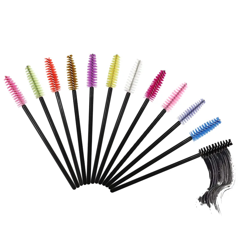 d Eye lashes Disposable Brush Pcs Makeup Mascara Wands Applicator Eyelash Comb Individual Lash Pink Make Up Tools lash