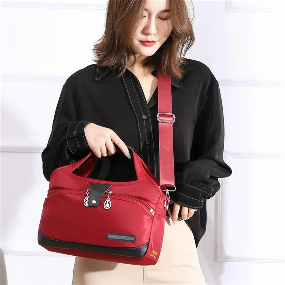 Fashion Womens Shoulder Bag Oxford Handbag Large Capacity Crossbody Bag Simple High Quality Casual Trend Handbag 241107