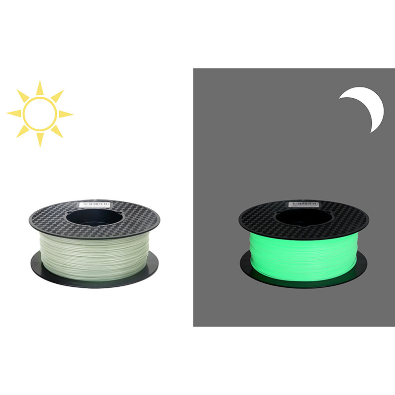 Noctilucous 3D Printer Filament PLA 1.75mm 250G/500g/1kg Noctilucent 3D Printe Material Glow in the Dark Noctilucous Blue Green