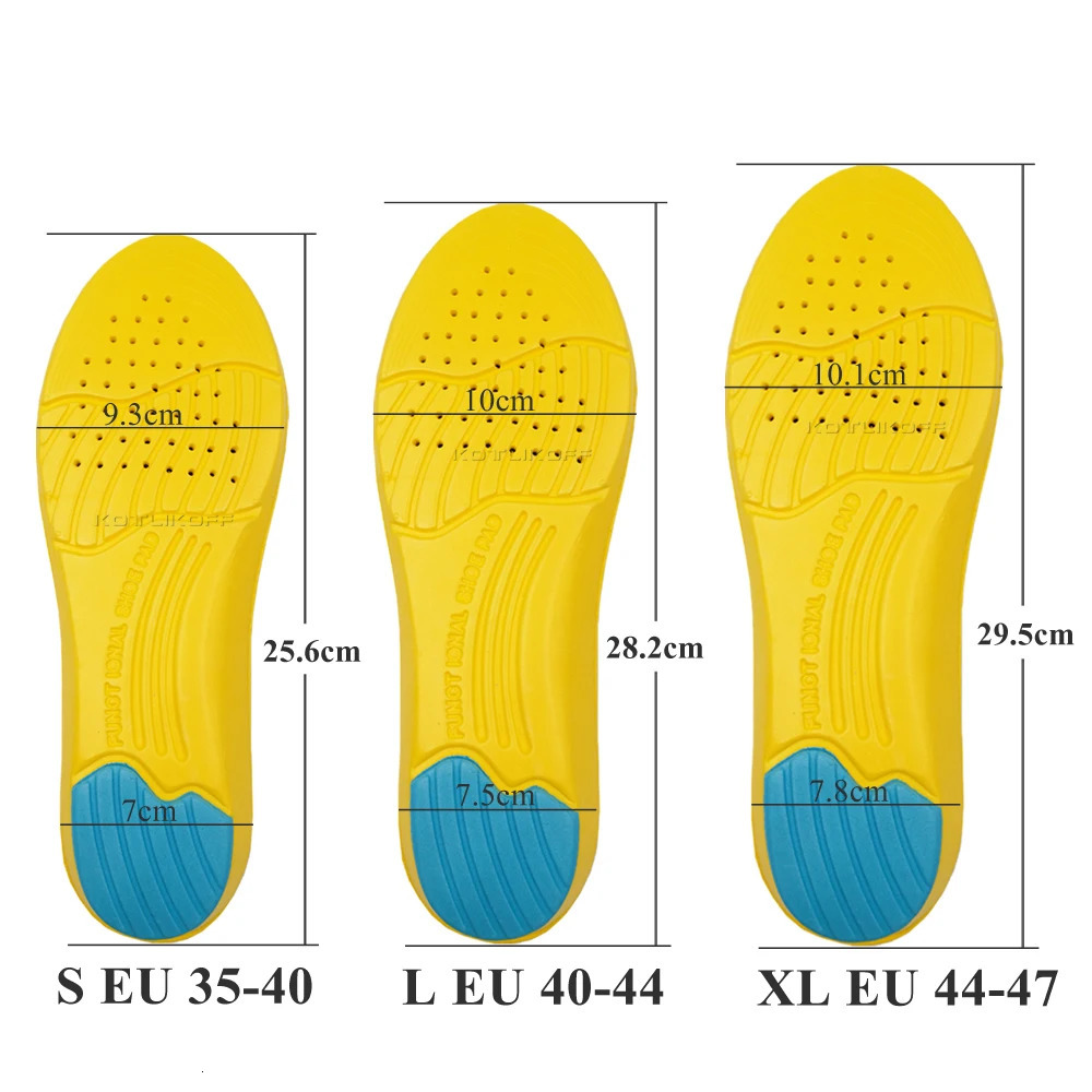 Shoe Inserts Pad Soft Sport Insoles Memory Foam Breathable Outdoor Running Silicone Gel Cushion Orthopedic Insoles EU 35-47 Size 240329