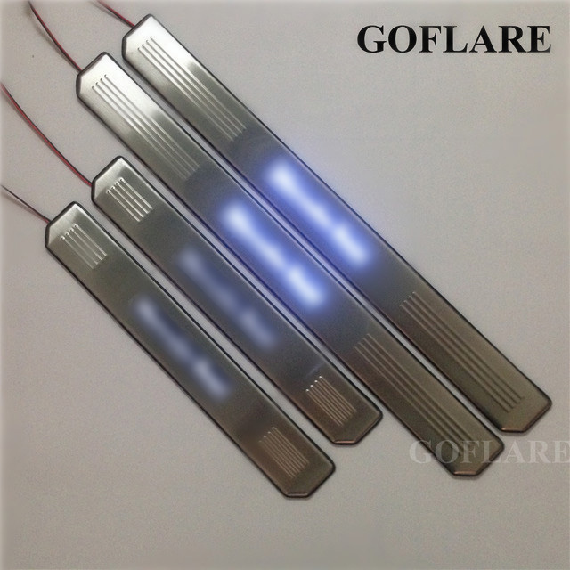 Car Accessories For Mercedes Benz AMG e cls Class W219 C219 W211 S211 LED Door Sill Scuff Plate Sills Protector Pedal Cover