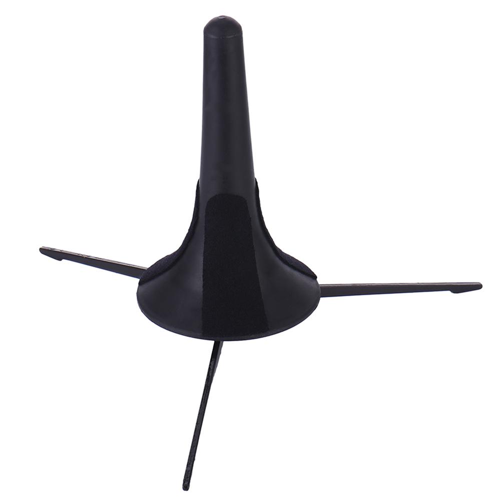 Portable Foldable Trumpet Tripod Holder Stand Metal Brass Leg Instrument Accessories Musical Instrument Accessory Black Plastic