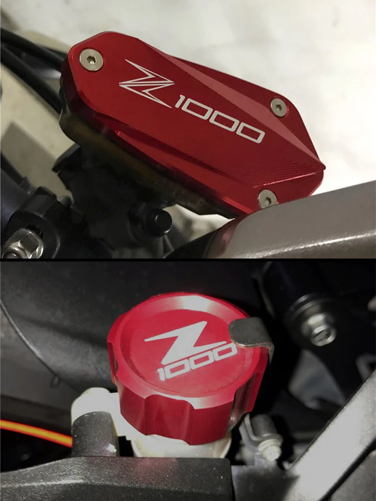 For KAWASAKI Z1000 /R 2011-2019 2020 2021 2022 Motorcycle Accessories Front Rear Brake Fluid Reservoir Cover & Oil Filler Cap
