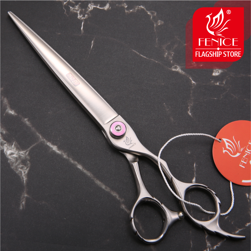 Fenice professional pet grooming scissors cutting straight shears 7.0/7.5 inch dog grooming shears tools tesoura tijeras