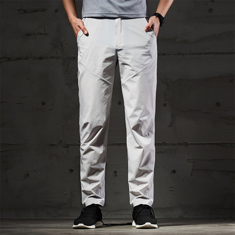Men Outdoor Casual Breathable Sports Pants Quick Dry Wear-resistant Stretch Climbing Pants Running Riding Hiking Trousers