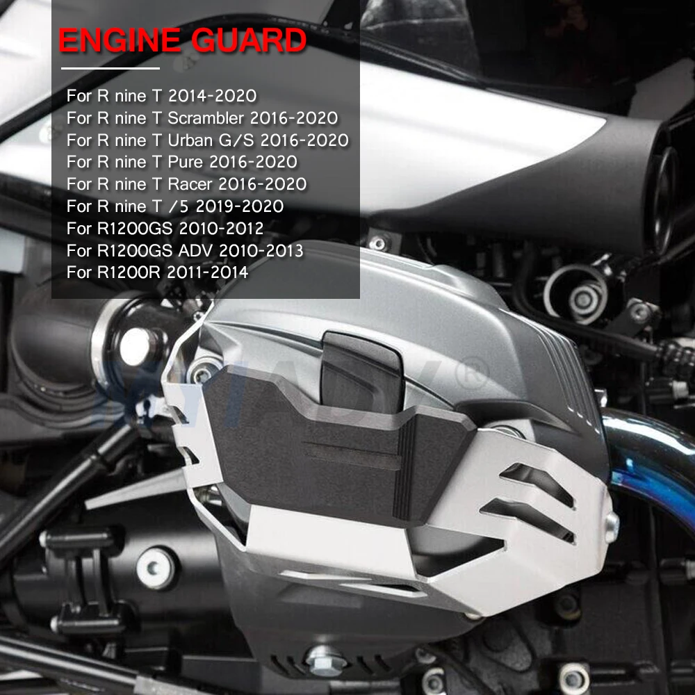 Motorcycle Cylinder Head Guards Engine Falling Valve Protector Cover For BMW R NINE T NINET Scrambler Pure R9T R1200GS 2010-2012