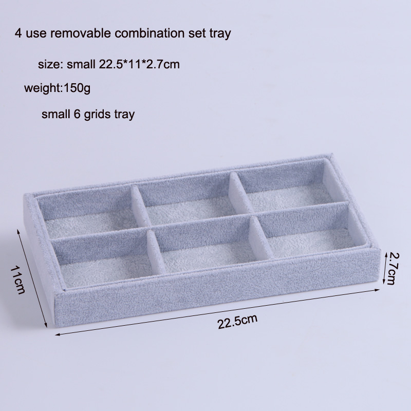 In Stock Tray Rings Bracelets Gift Box Jewellery Organizer Earrings Holder Small Size Fit Most Room Space Jewelry Display Set