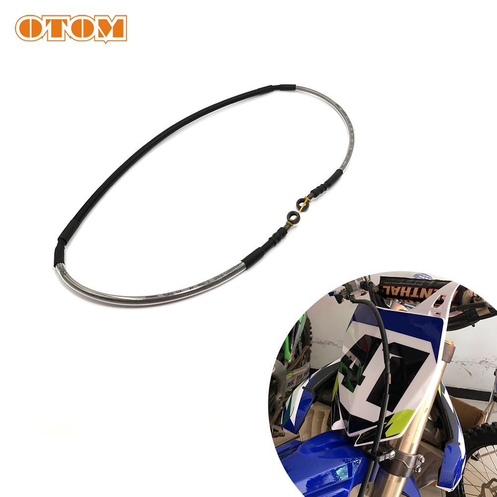 OTOM new Motorcycle Front Brake Hose Braided Hydraulic Oil Pipe Lines 2025 5XC-25872-L0-00 For YAMAHA YZ125 YZ250 YZ250F YZ450F YZ250FX